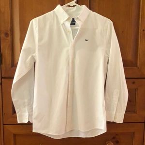 VINEYARD VINES boys white button down